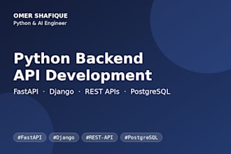 build a scalable python backend API with fastapi or django