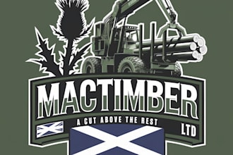make awesome conservative, forestry, logging logo design