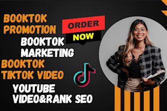 promote and rank your book with tiktok ads booktok  promotion,book trailer, seo