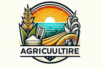 do landscape eco hemp agriculture farm organic logo