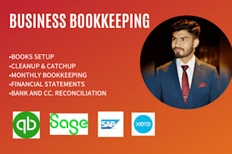 do quickbooks bookkeeping, cleanup and bank reconciliation in quickbooks,xero