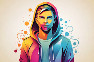 create cartoon character or avatar in vectors