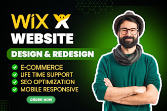 do wix website design or redesign wix website and wix online store