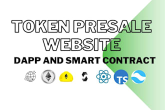 token presale website dapp and contract any evm network