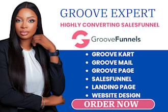 build groove funnels, landing page, groove pages, groove kart, groove cm, groove