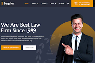 build lawyer website, attorney, law firm website on wordpress