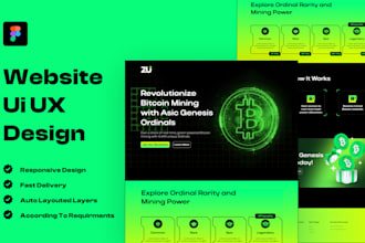 design ui ux, figma website design, uiux and figma landing page