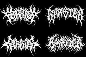 design a professional and detailed death metal logo