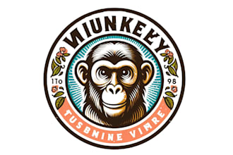 make awesome high quality monkey logo