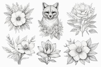 make any floral, animal or botanical art