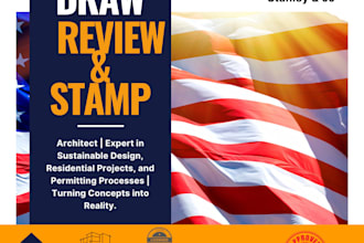pe stamp, review and stamp architectural drawings in USA for city permit