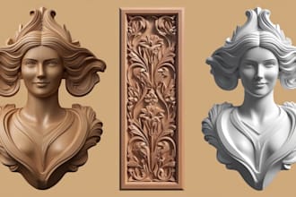 sculpt 3d bas relief 3d laser cutting cnc design wood engraving 3d printing stl