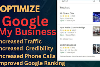optimize google mybusiness,local seo and rank high on gmb