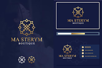 make minimalist luxury brand logo design