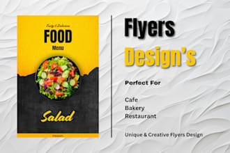 food flyer design menu