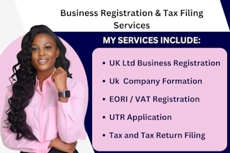 do UK ltd company registration, vat registration utr, eori and company formation