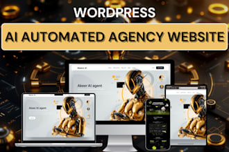 design ai automation agency website, agency website, ai agency website