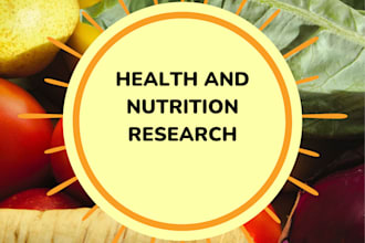 write health and nutrition research