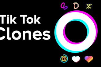 build tiktok app, tik tok clone app, short video app, social chat app dating app
