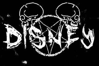design font hardcore band typeface logo for your company