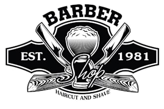 design vintage barber shop and saloon logo for you
