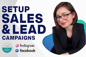setup facebook and instagram ads for sales and leads