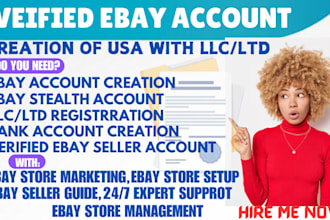 create ebay unsuspended seller account ebay account creation with llc USA bank