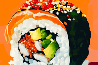 craete food pop art of your food