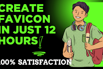 design favicon for you in just 12 hours