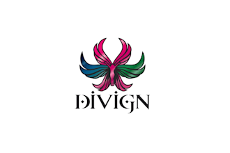 design strength and femininity glass artist logo