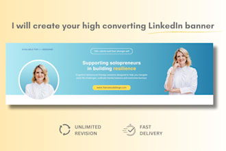 design a high converting linkedin banner or cover