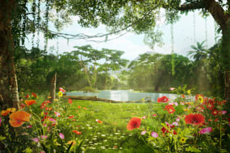 do 3d game environment, unity 3d model scenes, 3d game asset, level design, prop