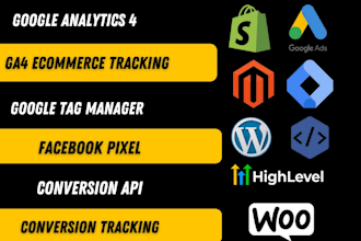 fix or setup google analytics 4,ga4 server side tracking ,ga4 ecommerce tracking