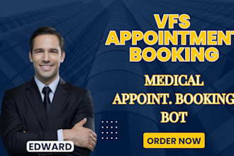 create a professional appointment, ticket, and visa booking automation bo