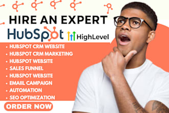 setup and optimize hubspot CRM hubspot crm website hubspot email marketing CRM