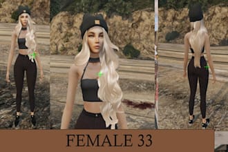 create fivem custom ped, gta5 ped, fivem clothing, custom tattoo, mascot to ped
