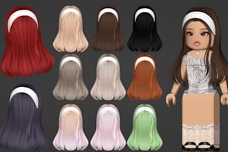 do high quality 3d models, accessories, roblox ugc, hair, assets and clothing