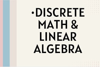 tutor you discrete maths,linear algebra