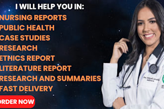 write nursing, healthcare, public health, medical, and informatics content