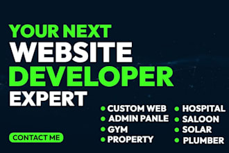 do custom gym, solar, hospital, cosmetic property website