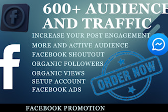 do facebook promotion, followers, real engagement, page setup, usa uk audience