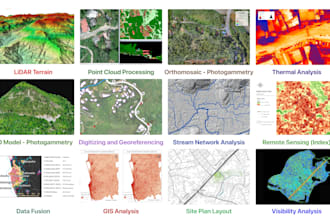 do gis qgis mapping, drone imagery, and lidar data analysis
