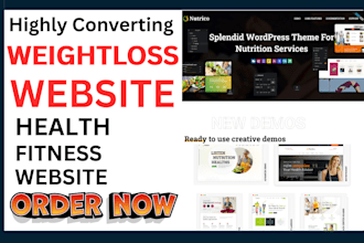 build weight loss, weight loss website, health, fitness weight loss leads