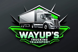 create unique transport logo