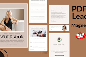 design health and fitness ebook, medical ebook   and pdf lead magnet on canva