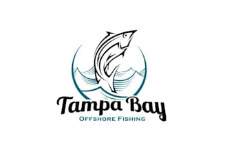 make beautiful unique offshore fishing logo