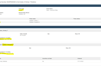 probate data directly from county
