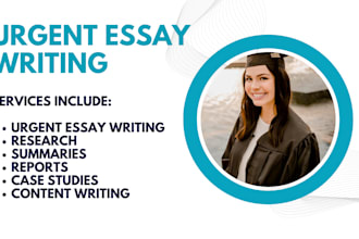 urgent essay and research writing