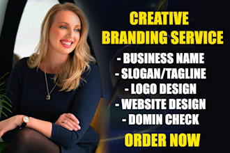 create eye catchy business names, slogan, logo and branding