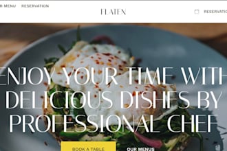do restaurant website food order website cafe bar website bistro website design